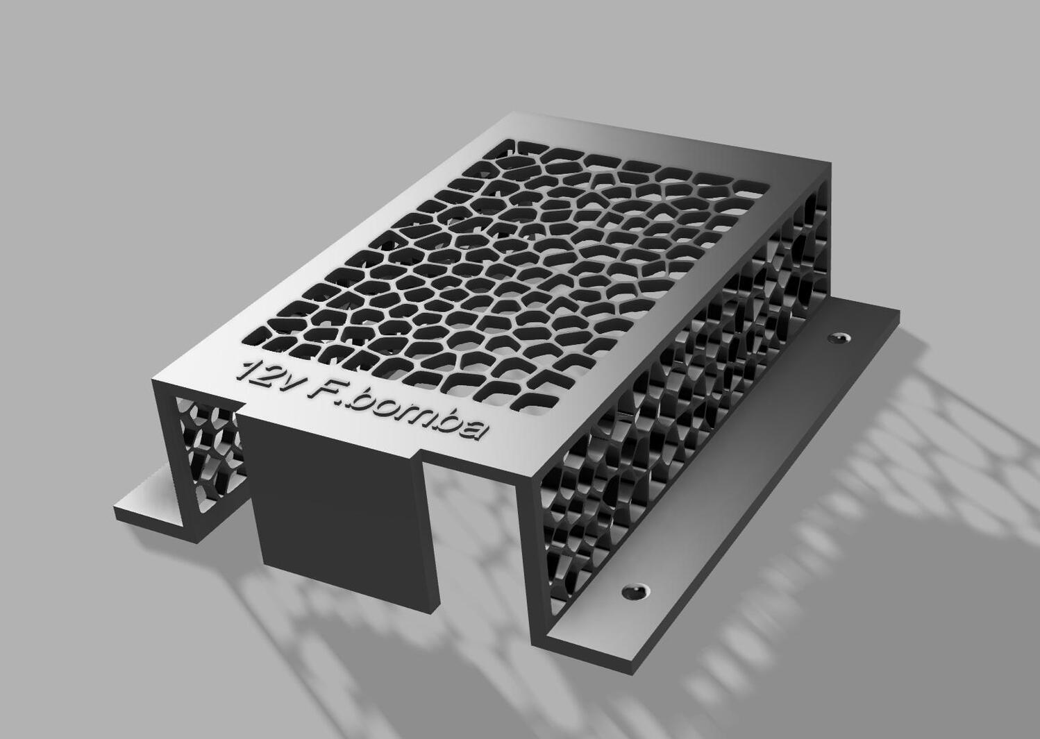 carcasa diseñada para que traspire la fuente de una bomba de agua y evite la continuidad de la corriente, evitando así el peligro.