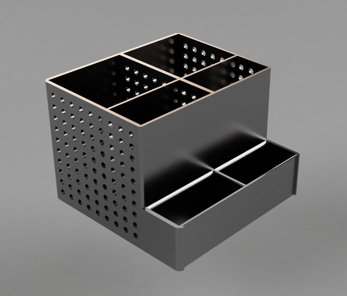Diseño CAD de organizador