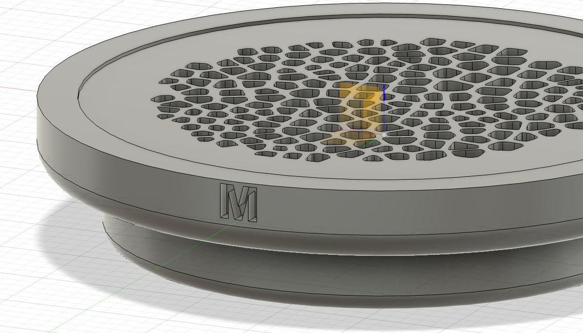 Diseño CAD de rejilla personalizada